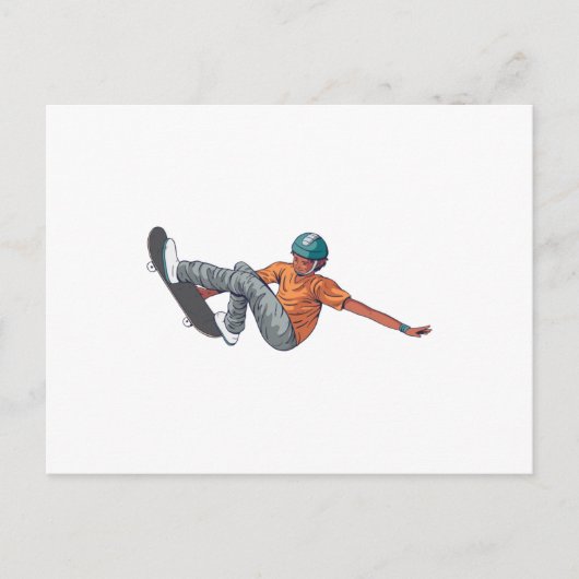 Skater Postkarte (Vorderseite)