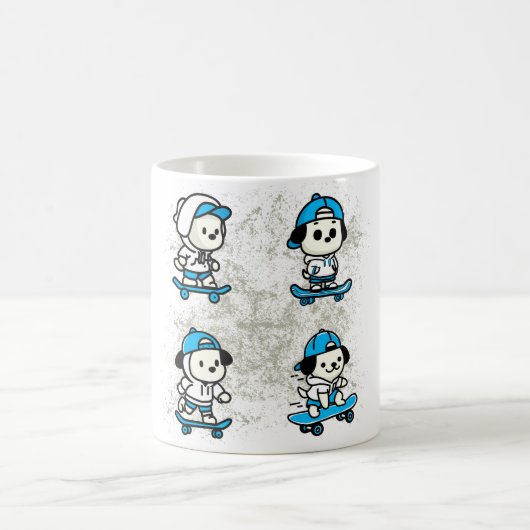 Skater Pup Crew Kaffeetasse (Mittel)