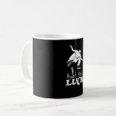 Skater Push your Luck Skateboard Kaffeetasse (Vorderseite Links)