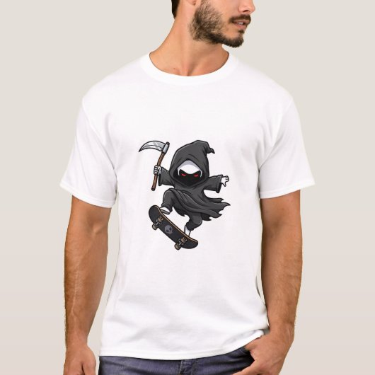 Skater Reaper T-Shirt (Vorderseite)