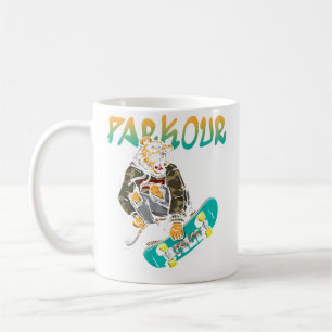 Skater Retro Parkour Outdoor Parkour Läufer Kaffeetasse