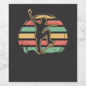 Skater Retro Weinetikett (Einzelnes Label)