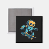 Skater-Roboter-Kostüm Magnet (Vorderseite/Rückseite)