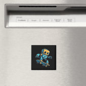 Skater-Roboter-Kostüm Magnet (In Situ (Geschirrspüler))