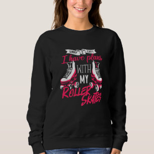 Skater Rollerblades Roller Skaten Girl Sweatshirt
