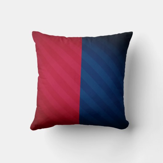 Skater; Rot, Weiß und Blau Kissen (Rückseite)