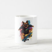 Skater Shepherd - Cooler Skateboard-Hund Kaffeetasse (Mittel)