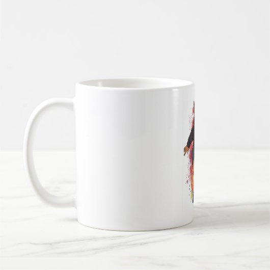 Skater Shepherd - Cooler Skateboard-Hund Kaffeetasse (Links)