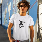 Skater Silhouette Skateboard Streetwear Tee