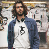 Skater Silhouette Skateboard Streetwear Tee