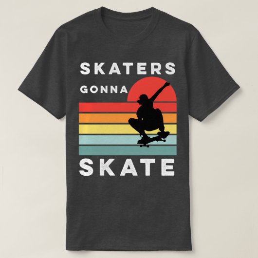 Skater Skate Skateboard T-Shirt (Design vorne)