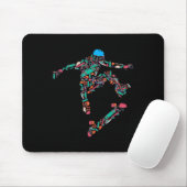 Skater Skateboard-Helm Ausrüstung Skateboard - Ska Mousepad (Mit Mouse)
