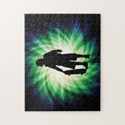 Skater; Skateboard Puzzle (Vertikal)