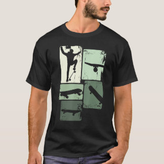 Skater Skateboard Retro Skateboard für Kleinkinder T-Shirt
