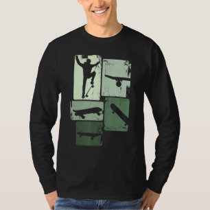 Skater Skateboard Retro Skateboard für Kleinkinder T-Shirt