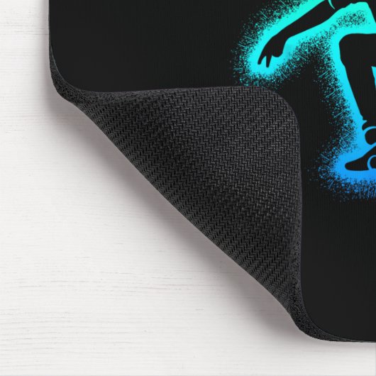 Skater Skateboard Skateboarder Men Kids Boys Skate Mousepad (Ecke)