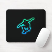 Skater Skateboard Skateboarder Men Kids Boys Skate Mousepad (Mit Mouse)
