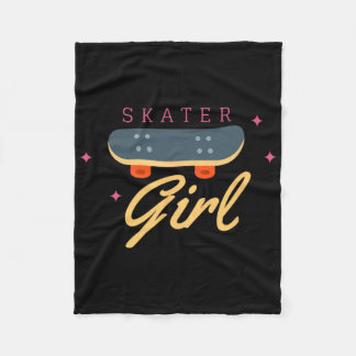 Skater Skateboard Skateboarding Für Mädchen Gesche Fleecedecke