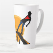 Skater, Skateboard, Sunset Milchtasse (Rechte Ecke)