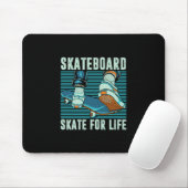 Skater Skateboarder Skateboard Skate For Life Gift Mousepad (Mit Mouse)