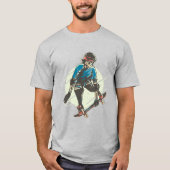 Skater Skelettzeichen T-Shirt (Vorderseite)