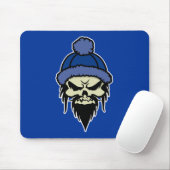 Skater Skull (blau) Mousepad (Mit Mouse)