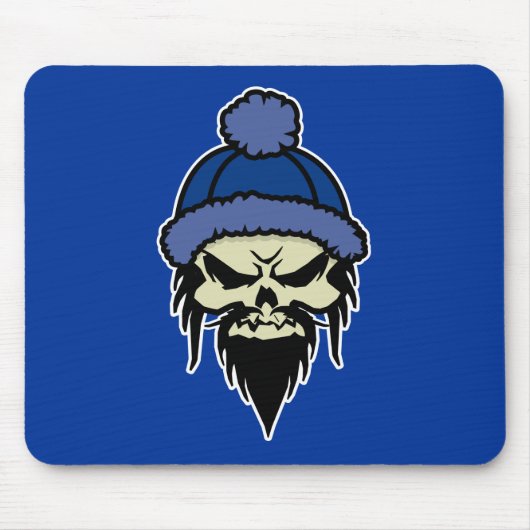 Skater Skull (blau) Mousepad (Vorne)
