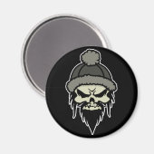 Skater Skull Magnet (Vorderseite/Rückseite)