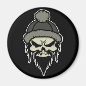 Skater Skull Magnet (Vorne)