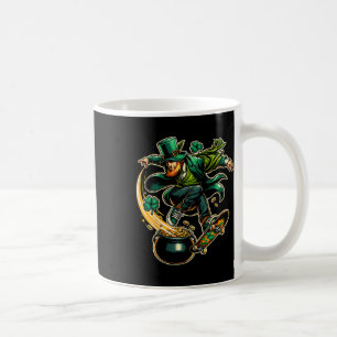 Skater St. Patrick's Tag Skateboard fahren Leprech Kaffeetasse