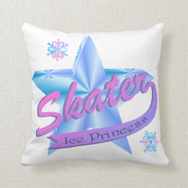 Skater-Stern-Eis-Prinzessin Kissen