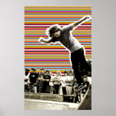 Skater Streifen Skateboarding Bowl Poster (Vorne)