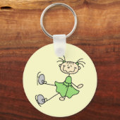 Skater-Tshirts und Geschenke für grüne Kleidung Schlüsselanhänger (Vorderseite)