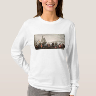 Skater und ein Golf-Party auf dem Eis T-Shirt