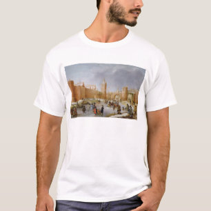 Skater und Kolf Spieler außerhalb der Stadt von T-Shirt