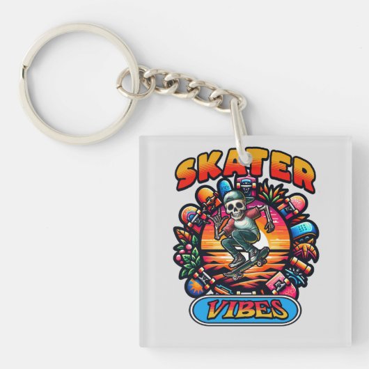 SKATER VIBES! SCHLÜSSELANHÄNGER (Vorderseite)