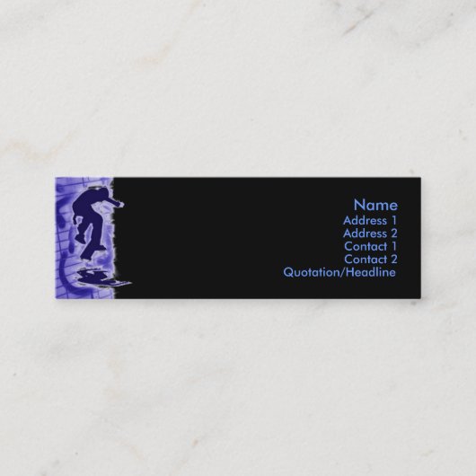 Skater Visitenkarte (Vorderseite)