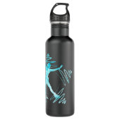 Skater-Wasserflasche Die Sterne-Kanten gefroren Edelstahlflasche (Vorderseite)