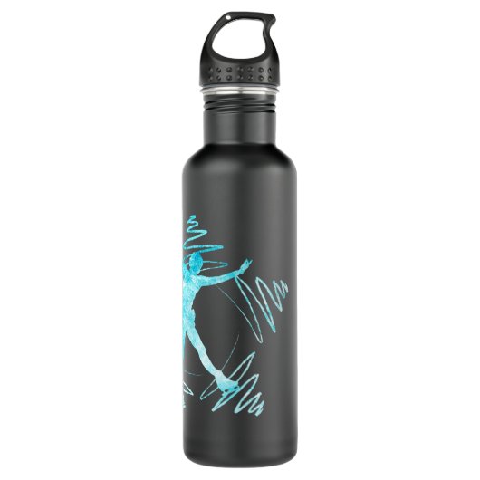 Skater-Wasserflasche Die Sterne-Kanten gefroren Edelstahlflasche (Vorderseite)