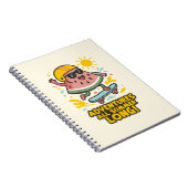 Skater Watermelon Notizblock (Rechte Seite)