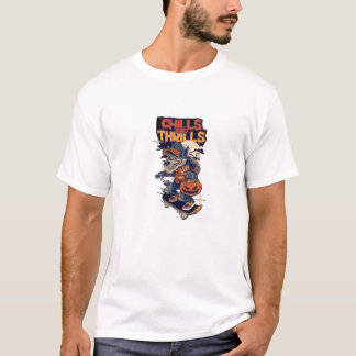 Skater Werewolf Halloween T - Shirt - Retro "Schüt