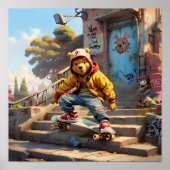 Skater Winnie the Pooh 1 Poster (Vorne)