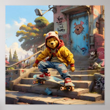 Skater Winnie the Pooh 1