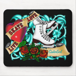 SkaterGirl Tätowierung Mousepad