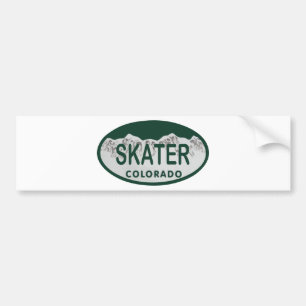 Skaterlizenzoval Autoaufkleber