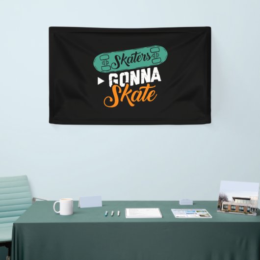 Skaters Gonna Skate-Niedlich Roller Derby Roller S Banner (Messeveranstaltung)