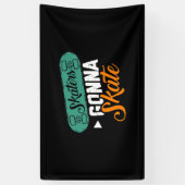 Skaters Gonna Skate-Niedlich Roller Derby Roller S Banner (Vertikal)