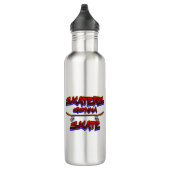 Skaters Gonna Skate - Red Blue Graffiti Edelstahlflasche (Rechts)