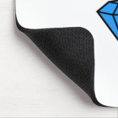 Skatesaphir-Mausunterlage Mousepad (Ecke)