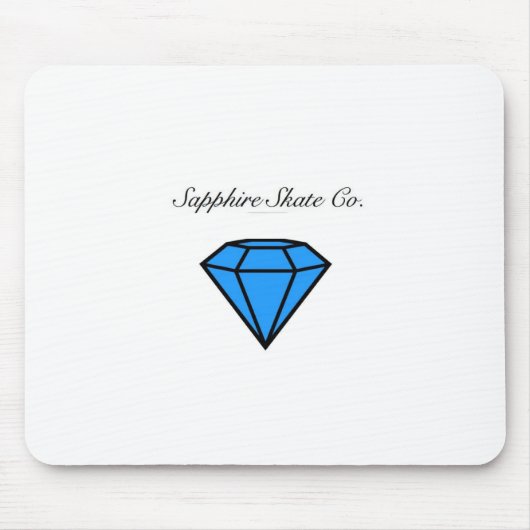 Skatesaphir-Mausunterlage Mousepad (Vorne)